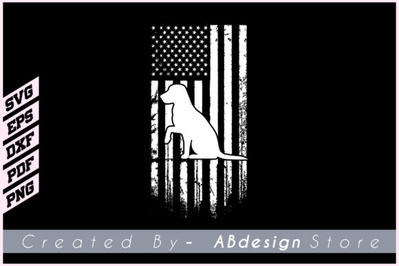 American Flag with Dog SVG Design Review