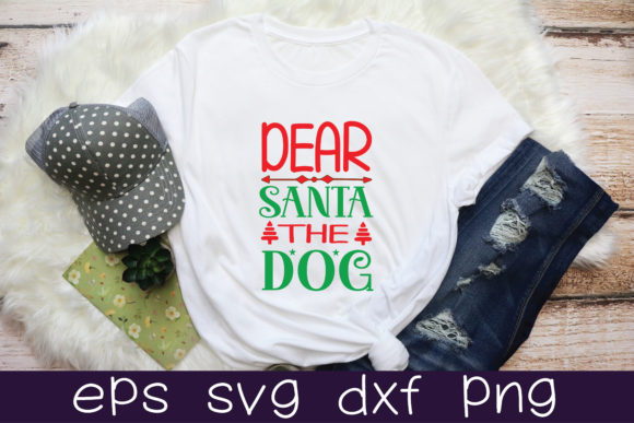 Dear Santa the Dog SVG Design