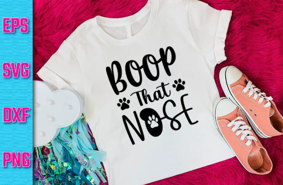 Dog SVG Design Boop That Nose Graphic