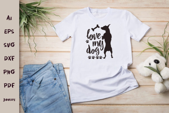 I Love My Dog. Svg.