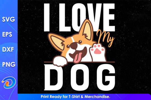 I Love My Dog SVG Cutting Files